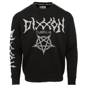 NWT Dixxon Flannel Pentagram Black Crewneck Sweatshirt